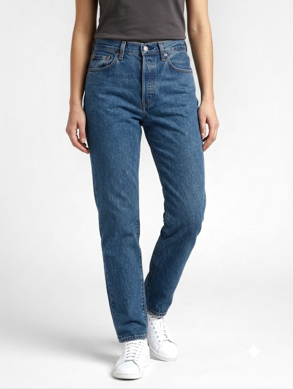 Levi's  Premium 501 Straight Jeans 27 Med Wash Button Fly NWT